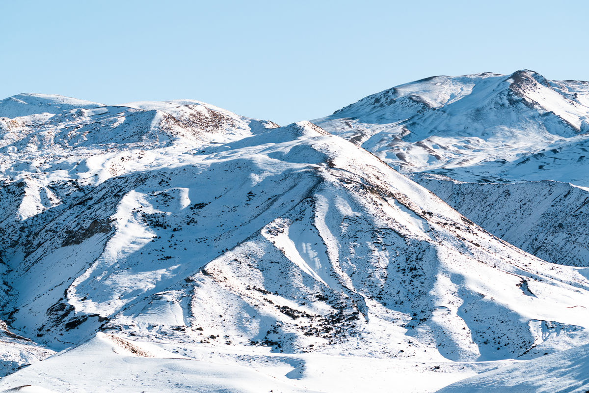 Снежная панорама Главного Кавказского хребта