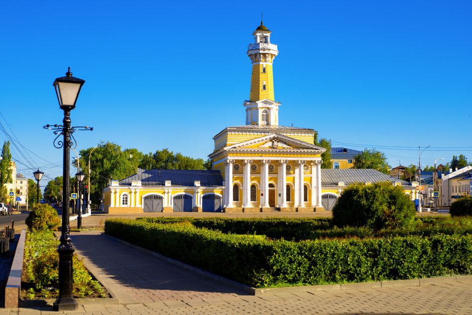 Историческое здание пожарной части в Костроме